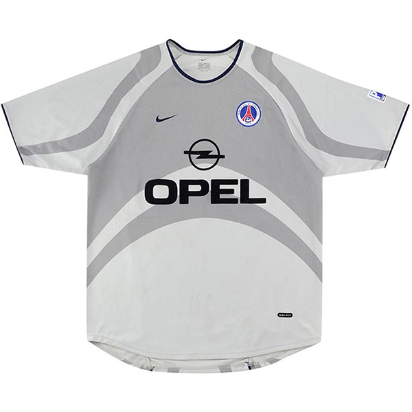 Tailandia Camiseta Paris Saint Germain 2ª Kit Retro 2001 Gris